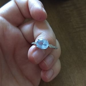 NVC collection blue topaz with cubic zircon